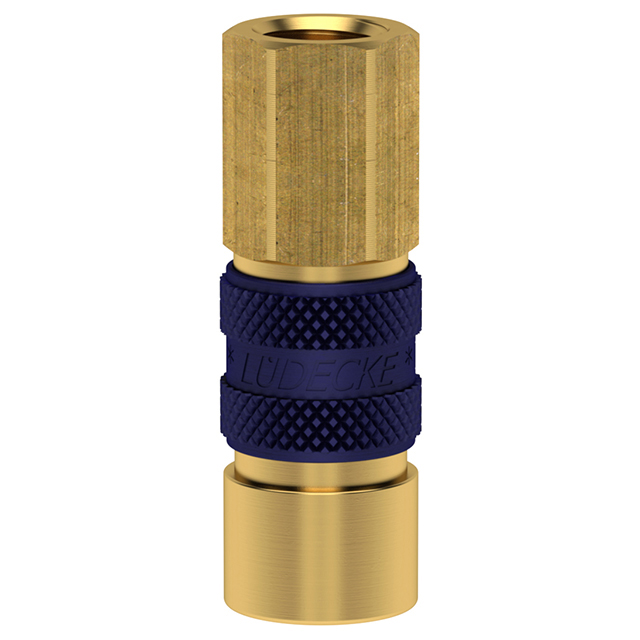 MINI-ES-KUPPLUNG DN 5 G1/8"IG,CODIERT BLAU,6-KANT